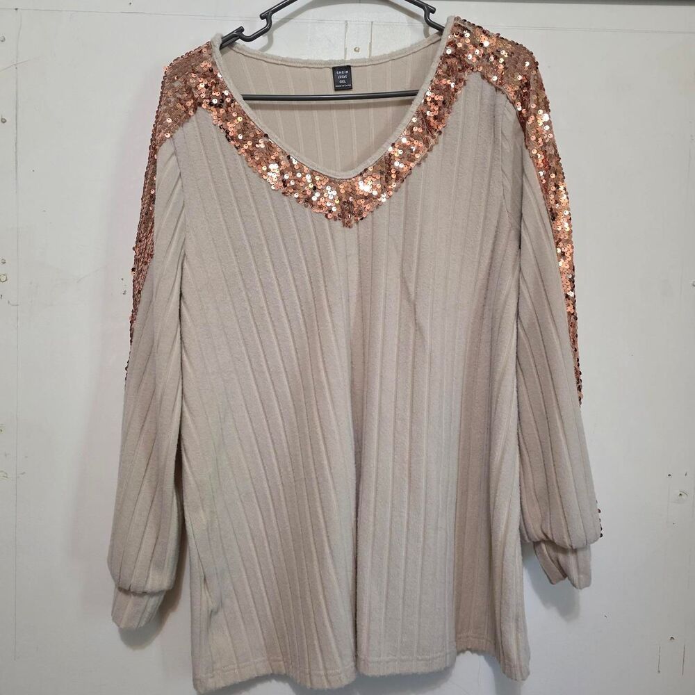 Shein Women's Cream Shirt